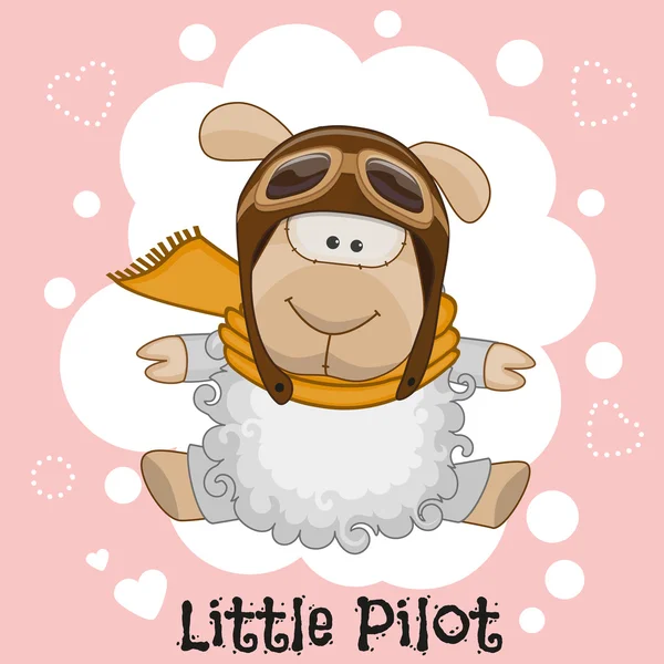 Pequeño piloto — Vector de stock