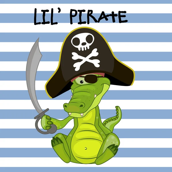 Pequeno pirata —  Vetores de Stock