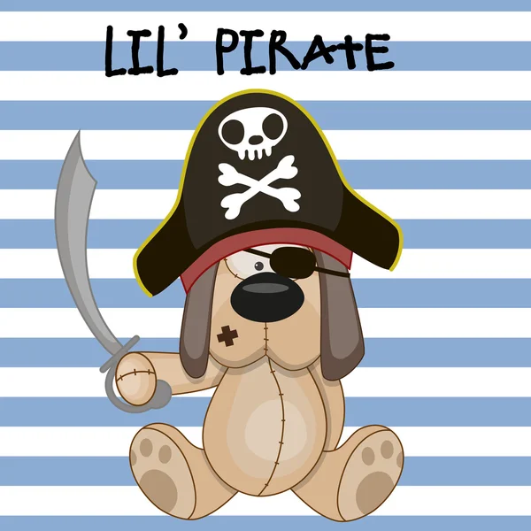 Pequeño pirata — Vector de stock