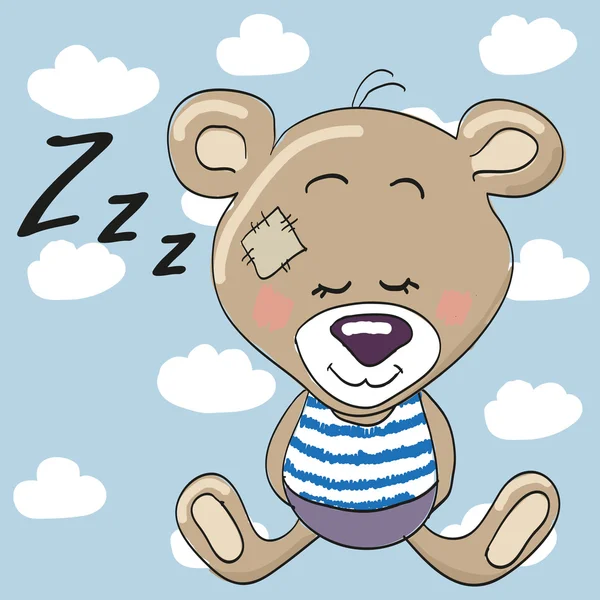 Сплячий ведмедик — стоковий вектор
