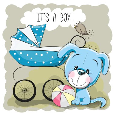 Bebek arabası ile köpek