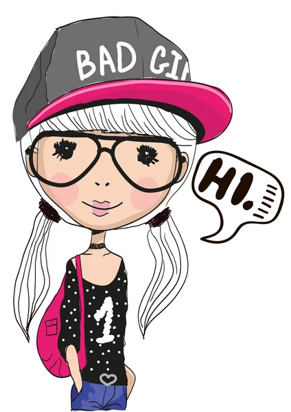 Bad Girl — Stock Vector