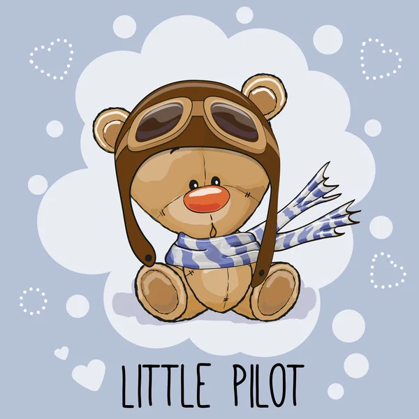 Little Pilot — Stock Vector