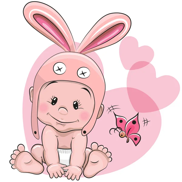 Cute cartoon baby — Stock Vector