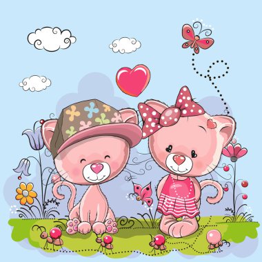 Şirin severler yavru kedi