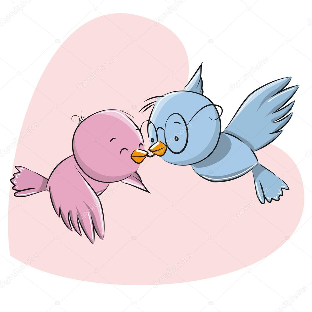 Two Cute Birds Stock Vector Image by ©Reginast777 #92343970 Two Cute Birds Stock Vector Image by ©Reginast777 #92343970