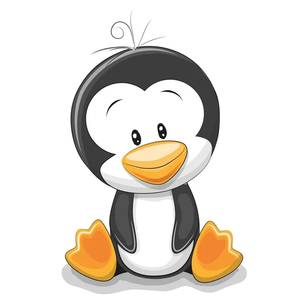 Cute Cartoon Penguin — Stock Vector