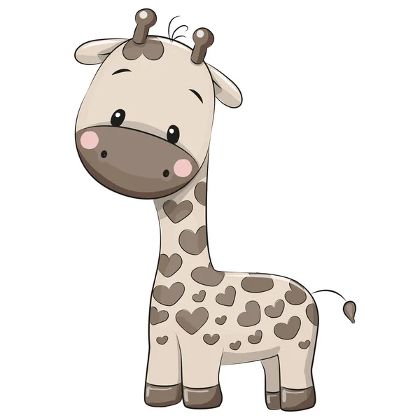 Милі мультфільми giraffe — стоковий вектор