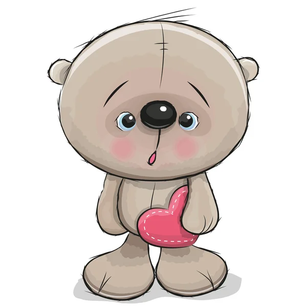 Mignon ours en peluche dessin animé — Image vectorielle