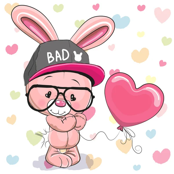 Cute Cartoon Rabbit — Stock Vector