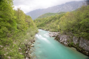 bir şelale Slovenya