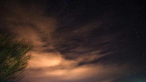 Nachtelijke hemel Stockfoto