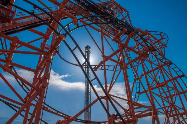 A Roller Coaster in England — Stock Photo, Image
