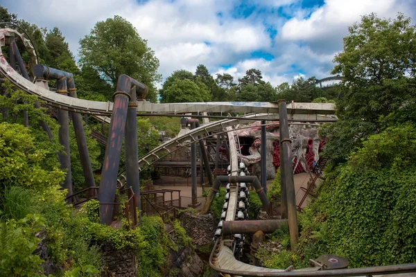 En berg och dalbana i England — Stockfoto