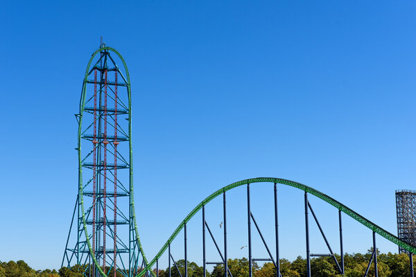 A Rollercoaster in an American Theme Park