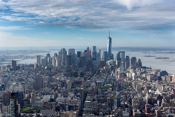 Ein schöner blick über new york city — Stockfoto
