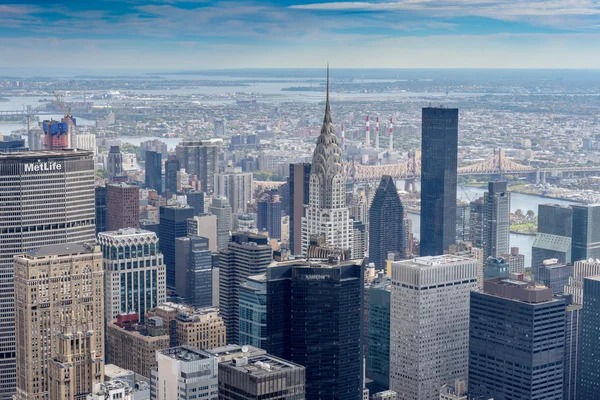 a nice view over new york city