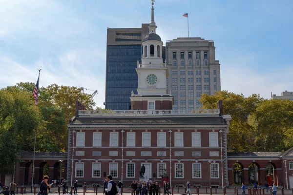 De onafhankelijkheid-zaal in philadelphia — Stockfoto