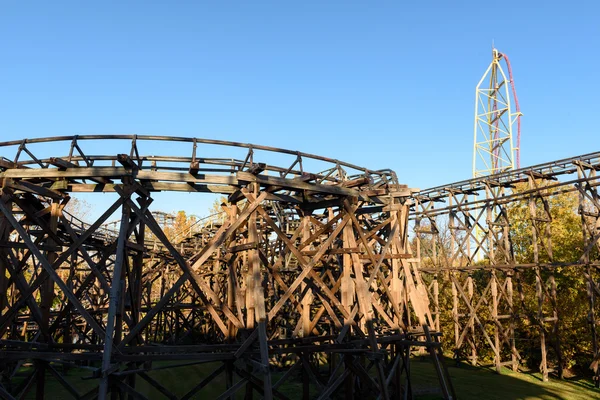 Rollercoaster på Cedar Point — Stockfoto