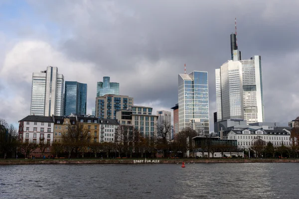 Frankfurtu nad Mohanem v Německu — Stock fotografie