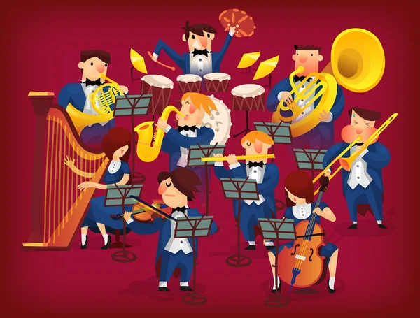 Set of musicians — Stock Vector