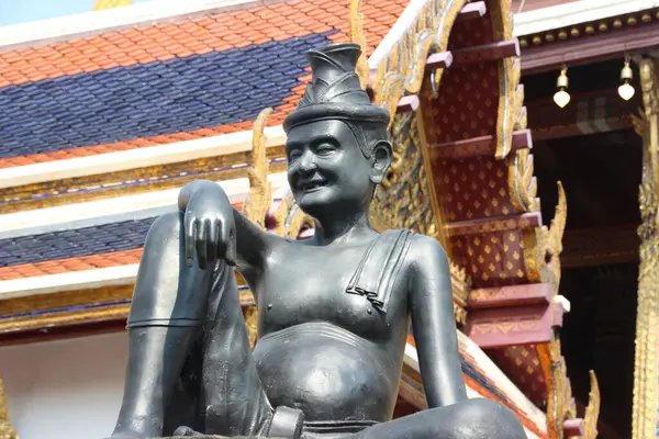 Statue Bouddha Dans Temple Thaïlande — Photo