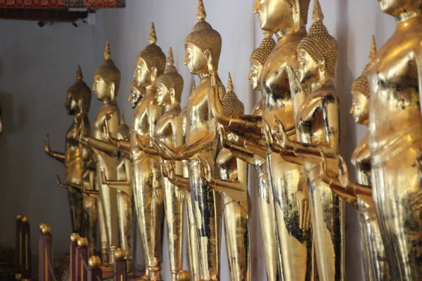 Statue Bouddha Dans Temple Thaïlande — Photo