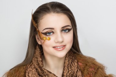 sanat makyaj kadınla