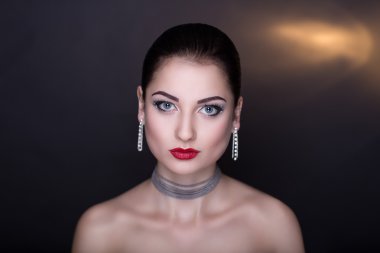 Woman with silver accessory
