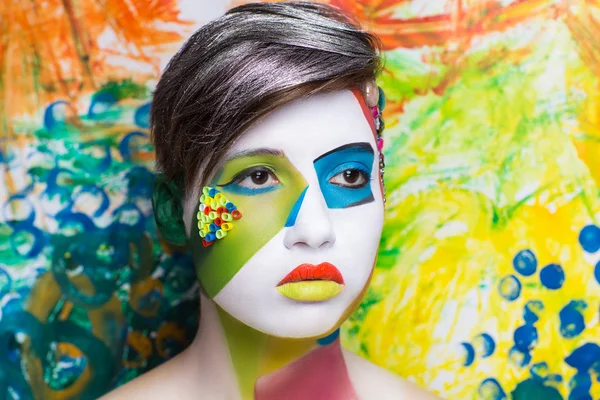 Creative face art — Stock Photo, Image