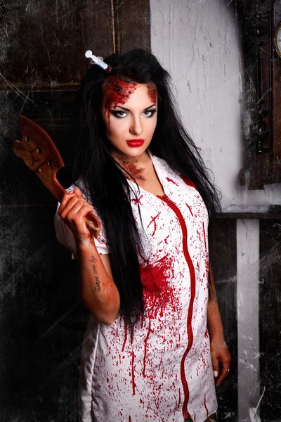Hermosa enfermera asesina — Foto de Stock