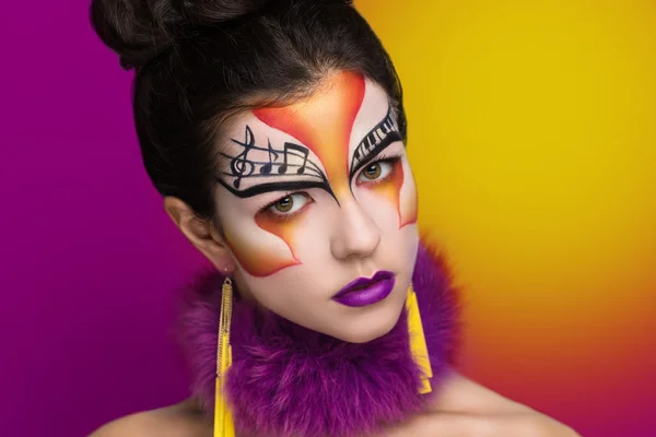 Musik maquillage art — Photo