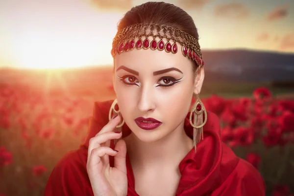 Red lips make up — Stock Photo, Image