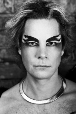 Yaratıcı adam yüz sanat