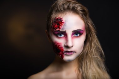 Halloween art makeup