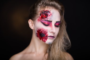 Halloween art makeup