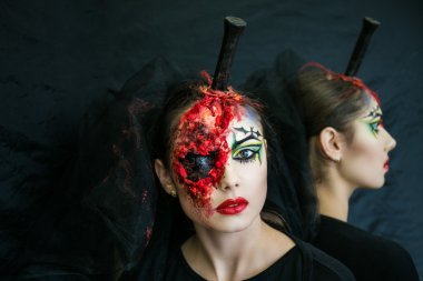 Woman zombie Halloween