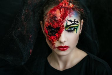 Woman zombie Halloween
