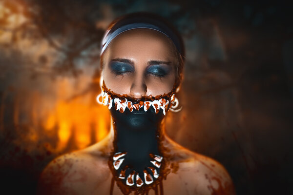 Monster woman Halloween