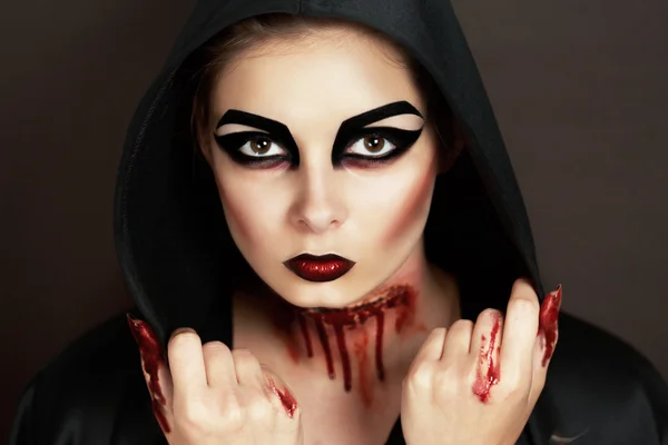 Horror woman horror — Stockfoto