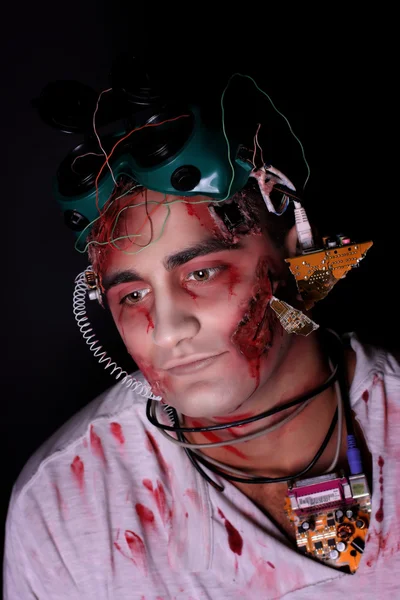 Чертово зомби-лицо — стоковое фото