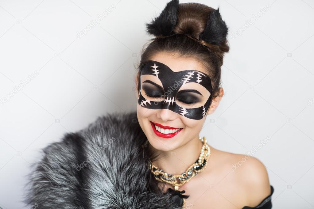 Cat woman mask