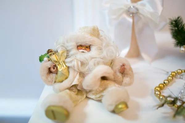 Gouden Santa Nieuwjaar — Stockfoto