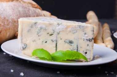 Mavi peynir ve camembert plakaları