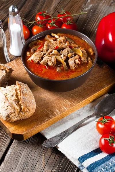 Sopa de gulash con pimentón . —  Fotos de Stock