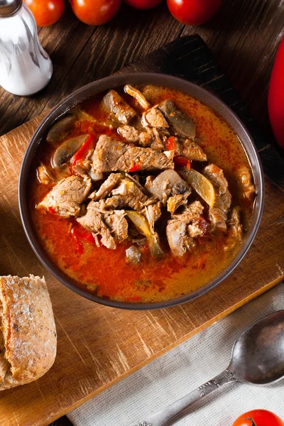 Sopa de gulash con pimentón . — Foto de Stock