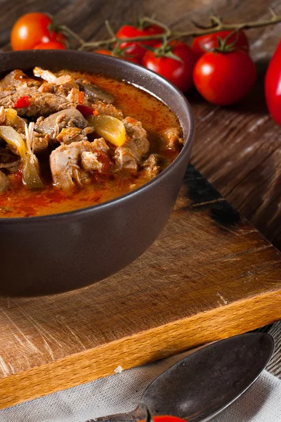 Sopa de gulash con pimentón . — Foto de Stock