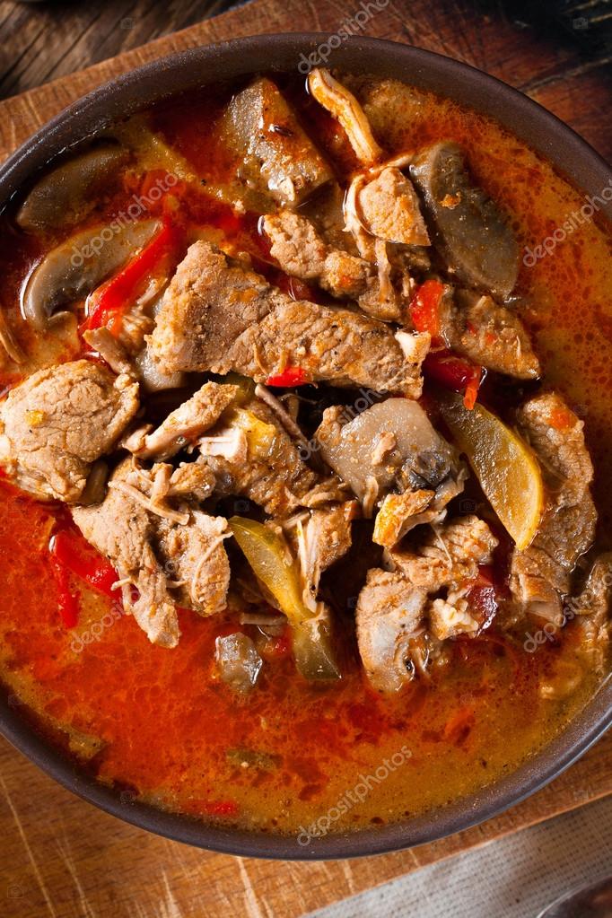 Goulash soup with paprika. Stock Photo by ©fajerd 74565851
