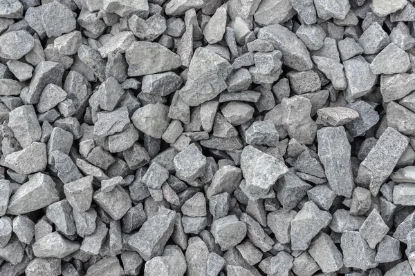 Close up gray crushed stone — Stock Photo, Image