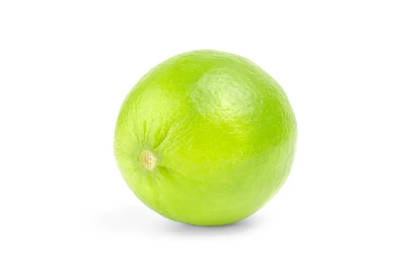 Lime fraîche isolée sur blanc — Photo